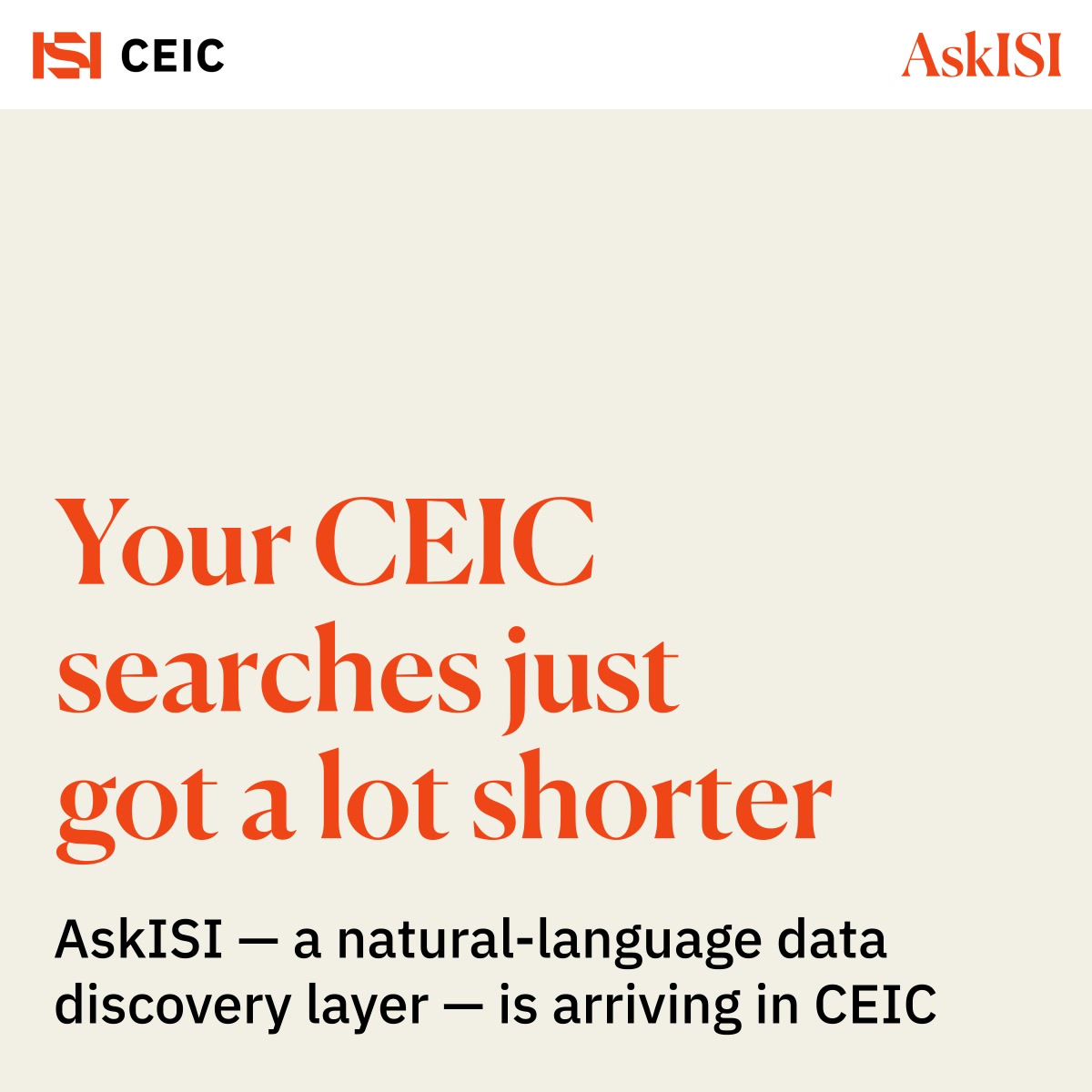 CEIC - AskISI